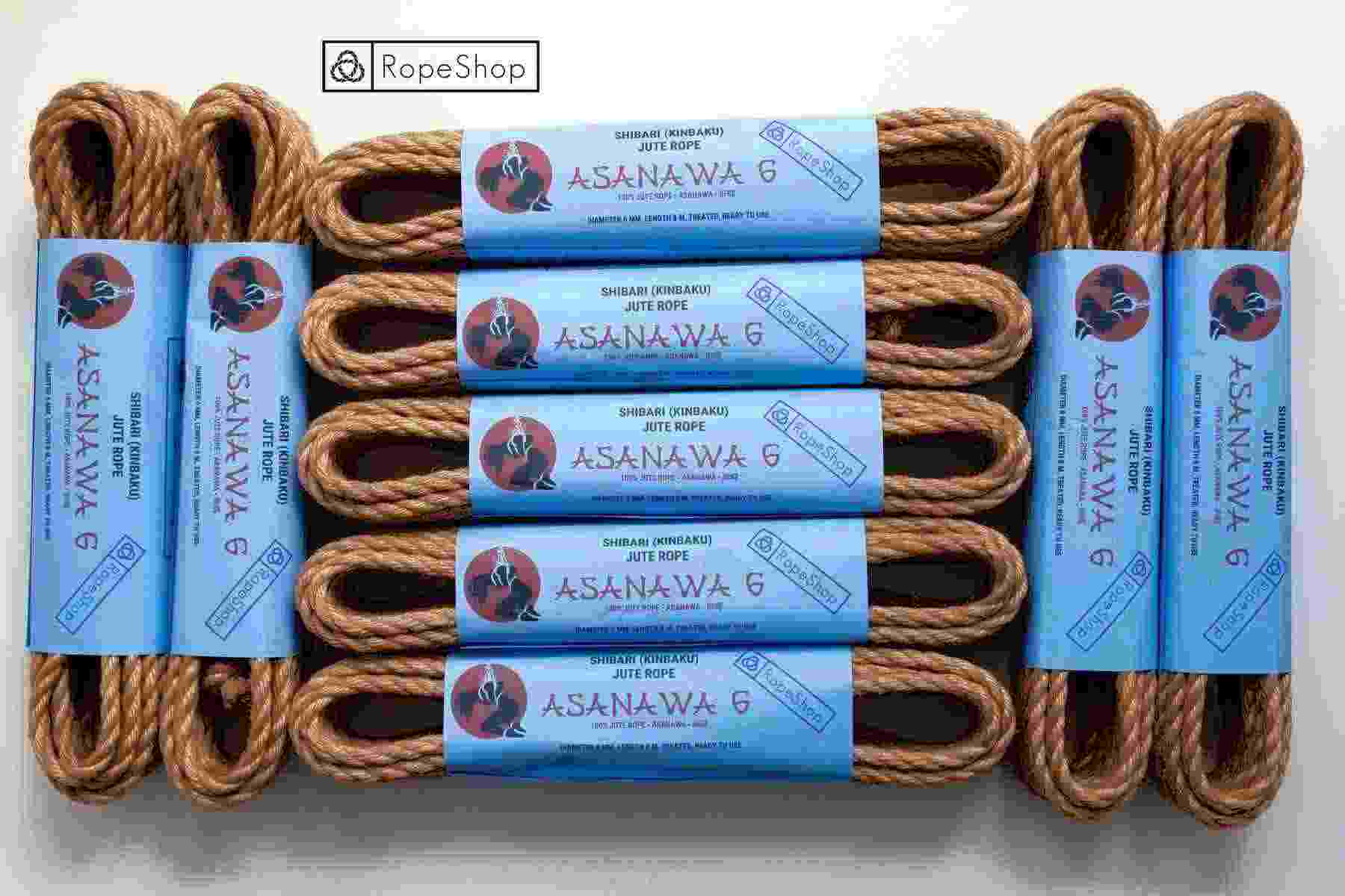 Комплект веревок для бондажа шибари Asanawa 6 Advance (9 штук)