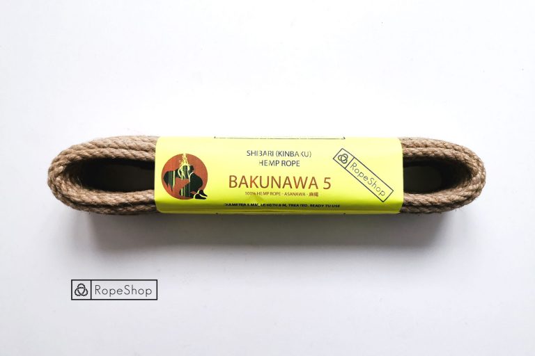 Веревка для шибари 5 мм. пеньковая Bakunawa (Spain)