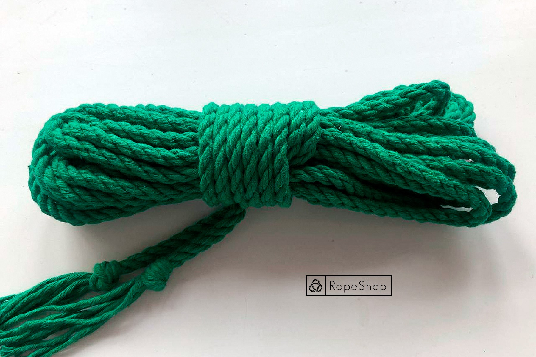 cotton shibari rope green